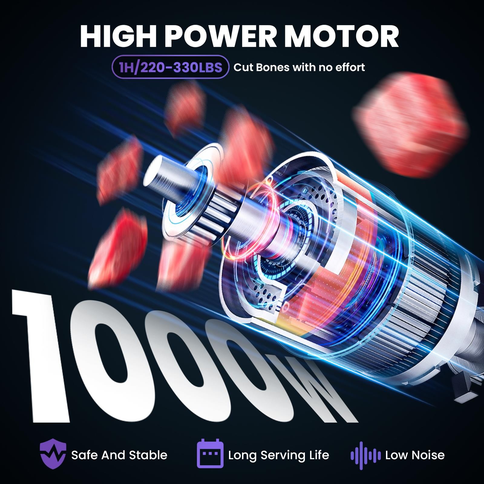 1000W Electric Bone Saw Machine w/8Blades Commercial Bandsaw Machine Bone Cutter