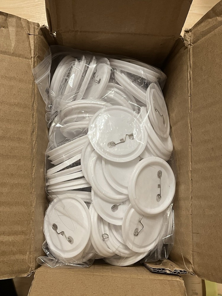 100 Sets 2.25 Inch/58mm Blank Button Badge for Button Making Machine NEW