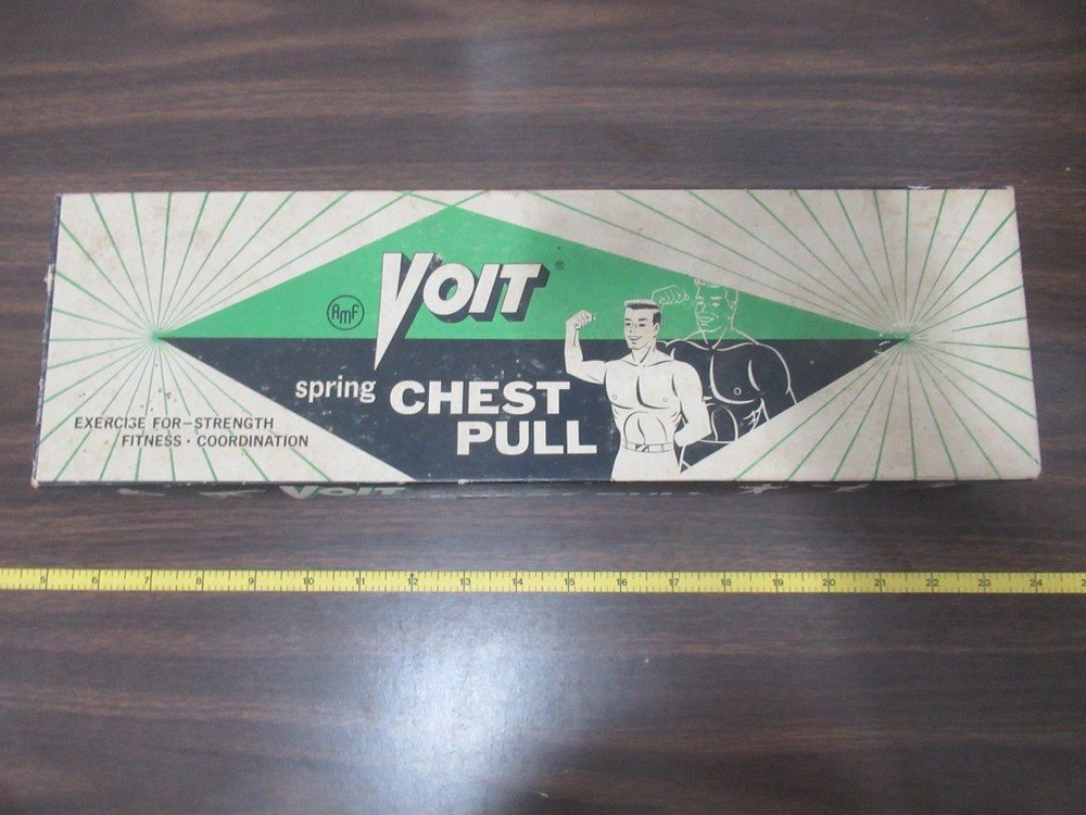 Vintage VOIT spring chest pull IN BOX exercise equipment