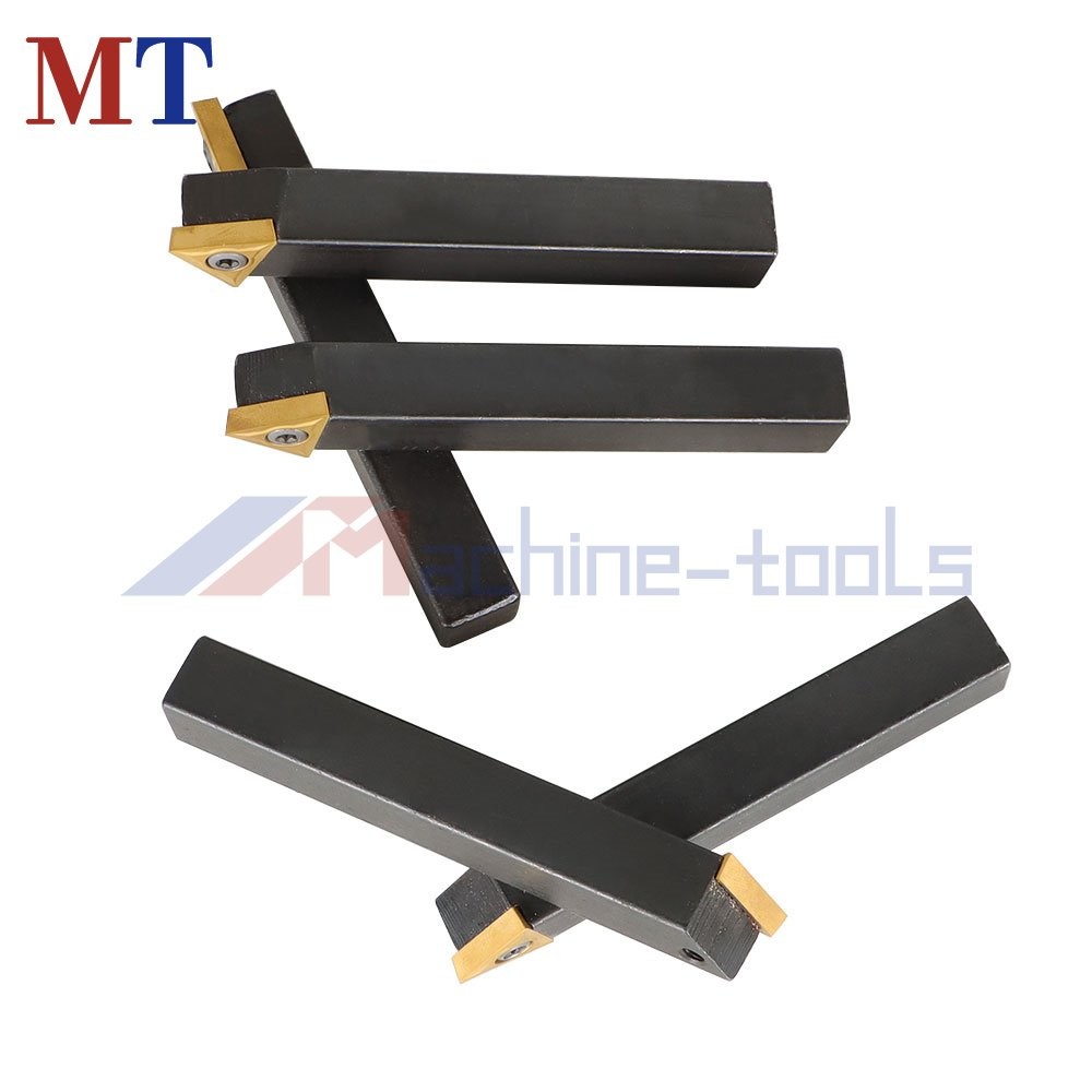 1/2" 5Pcs Carbide Indexable Turning Tool Lathe Tool Bit With Carbide Inserts