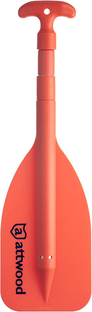 Emergency Telescoping Paddle for Boating, Orange