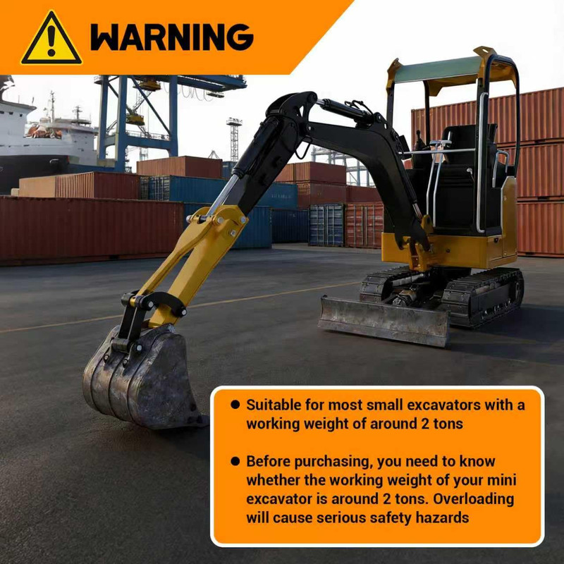 26" Mini Excavator Arm Extension for 0.8-2Ton Machine Quick Attach Ditch Digging