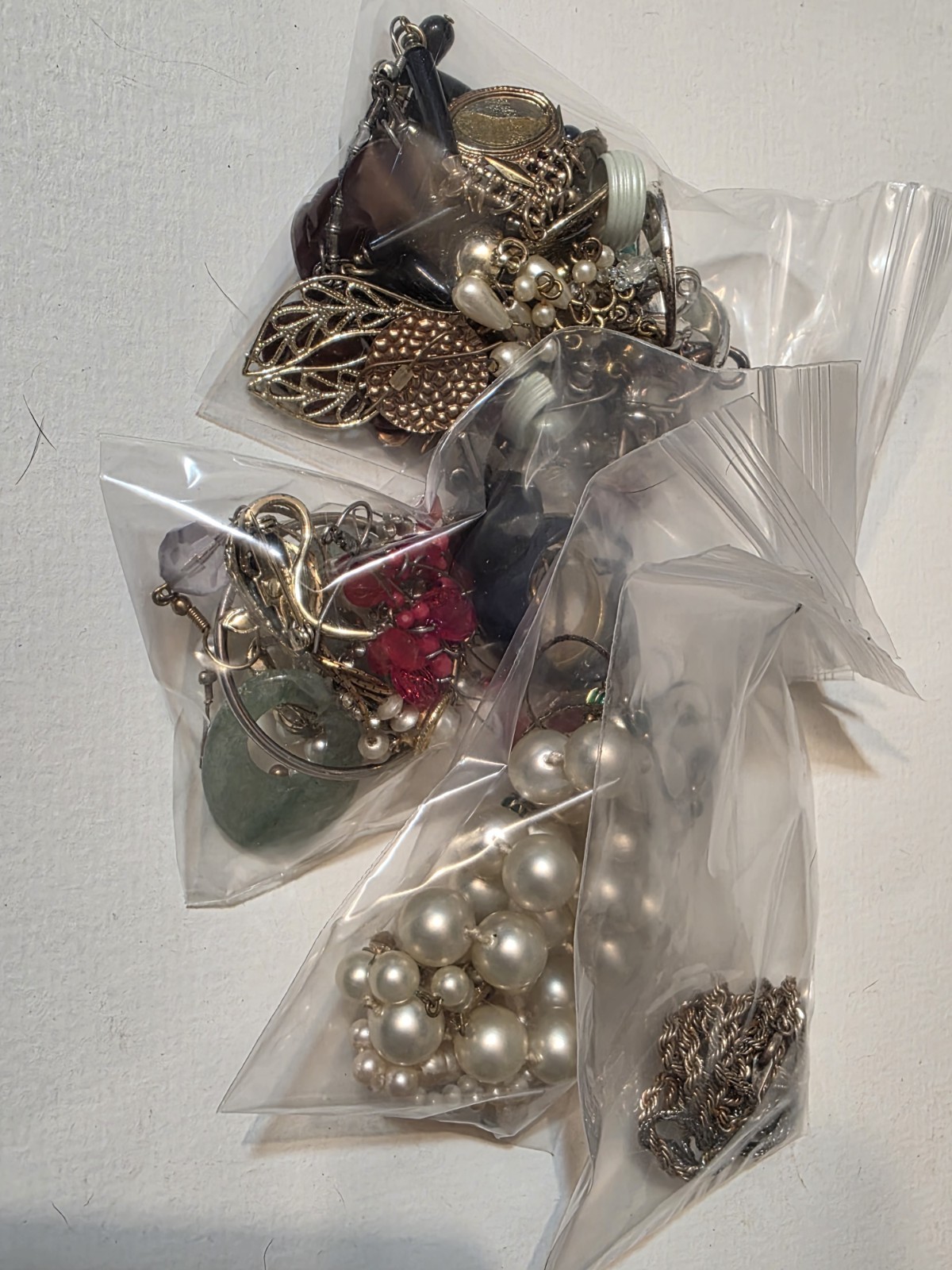 Vintage Junk Broken Craft Jewelry Lot Craft Repair Repurpose