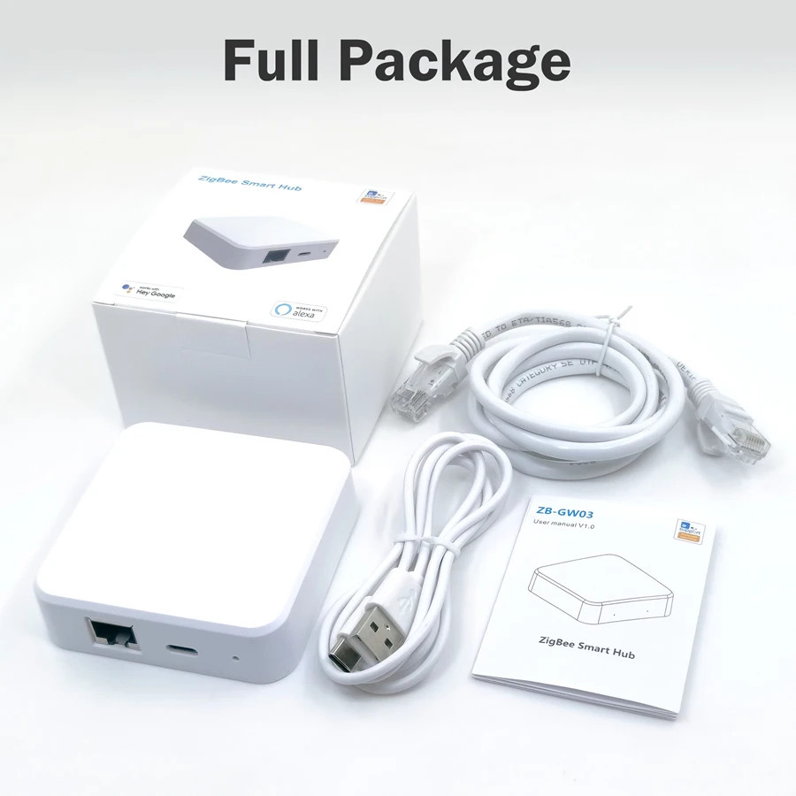 Zigbee 3.0 Smart Ethernet Bridge WIFI Gateway Hub ZigBee Products Can Be Flashed