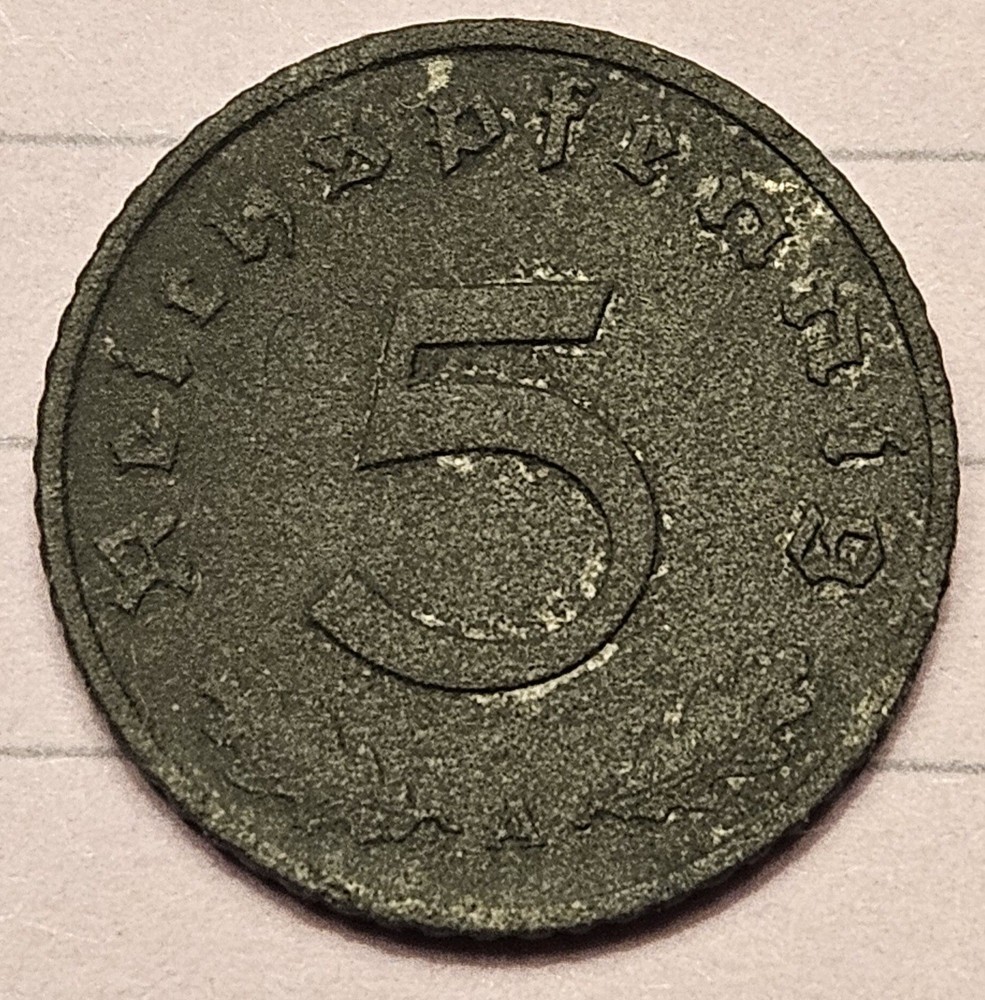 1941-A Germany 5 Pfennig Dark