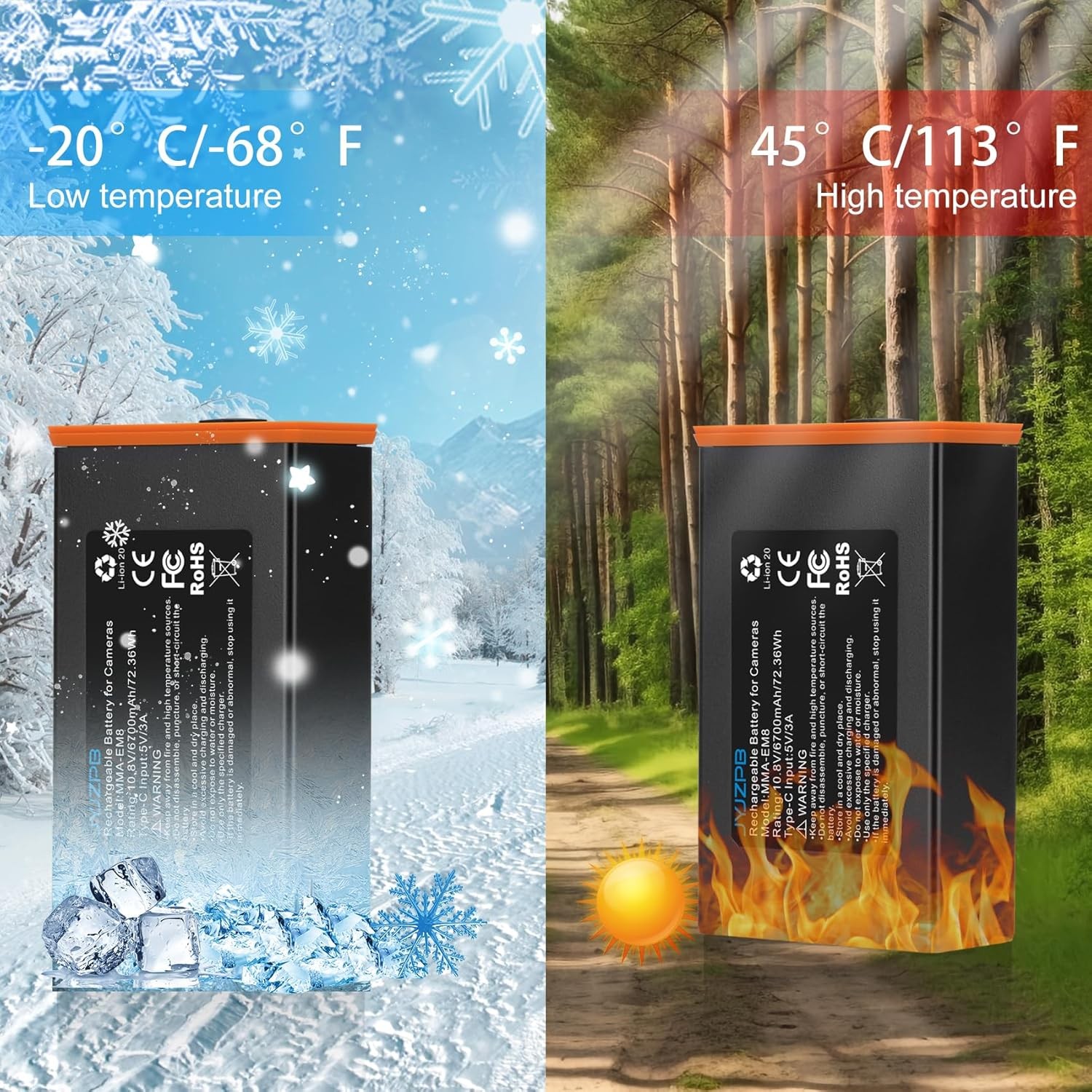 4pack For Moultrie Edge Battery Rechargeable Lithium-Ion Battery Pack for Moultr