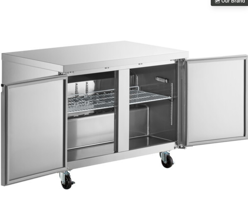 2 door commercial refrigerator - used lowboy