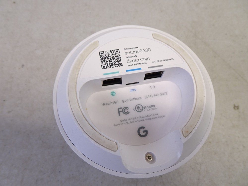 Google WiFi Mesh Router- Model GJ2CQ No Power Cable
