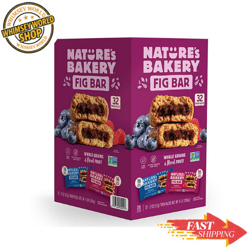 Nature's Bakery Fig Bars, Variety Pack, 2 oz., 32 count