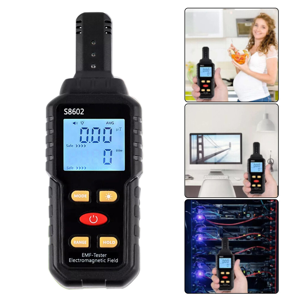 3 In 1 Temperature Electromagnetic Field Tester Digital Sensor Reader EMF Meter