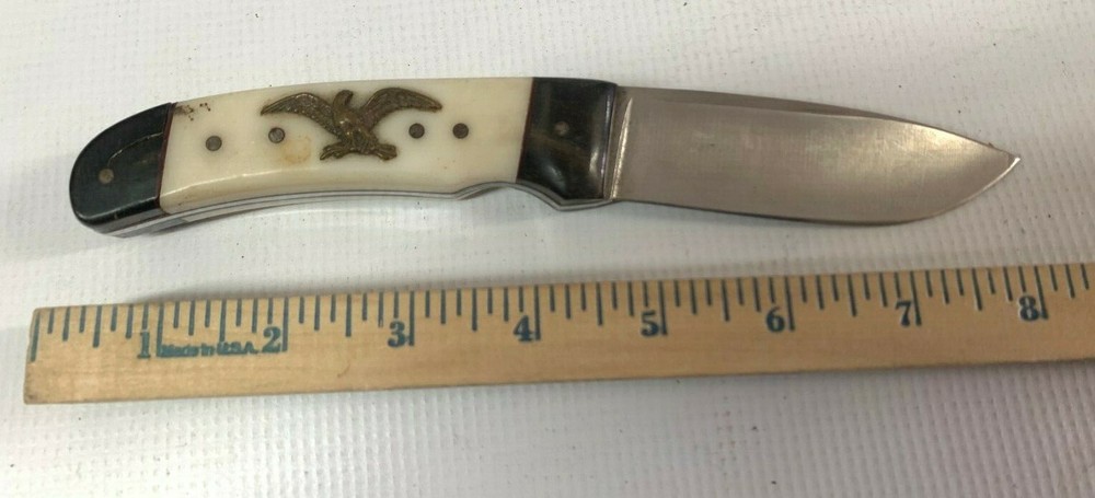 8.5" Straight Knife with Eagle on the handle