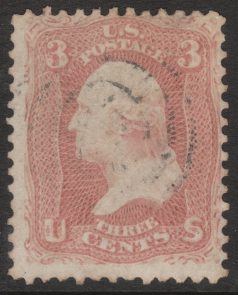 Scott #65 3 Cent 1861-62  Light Target Cancel     65SP23_71