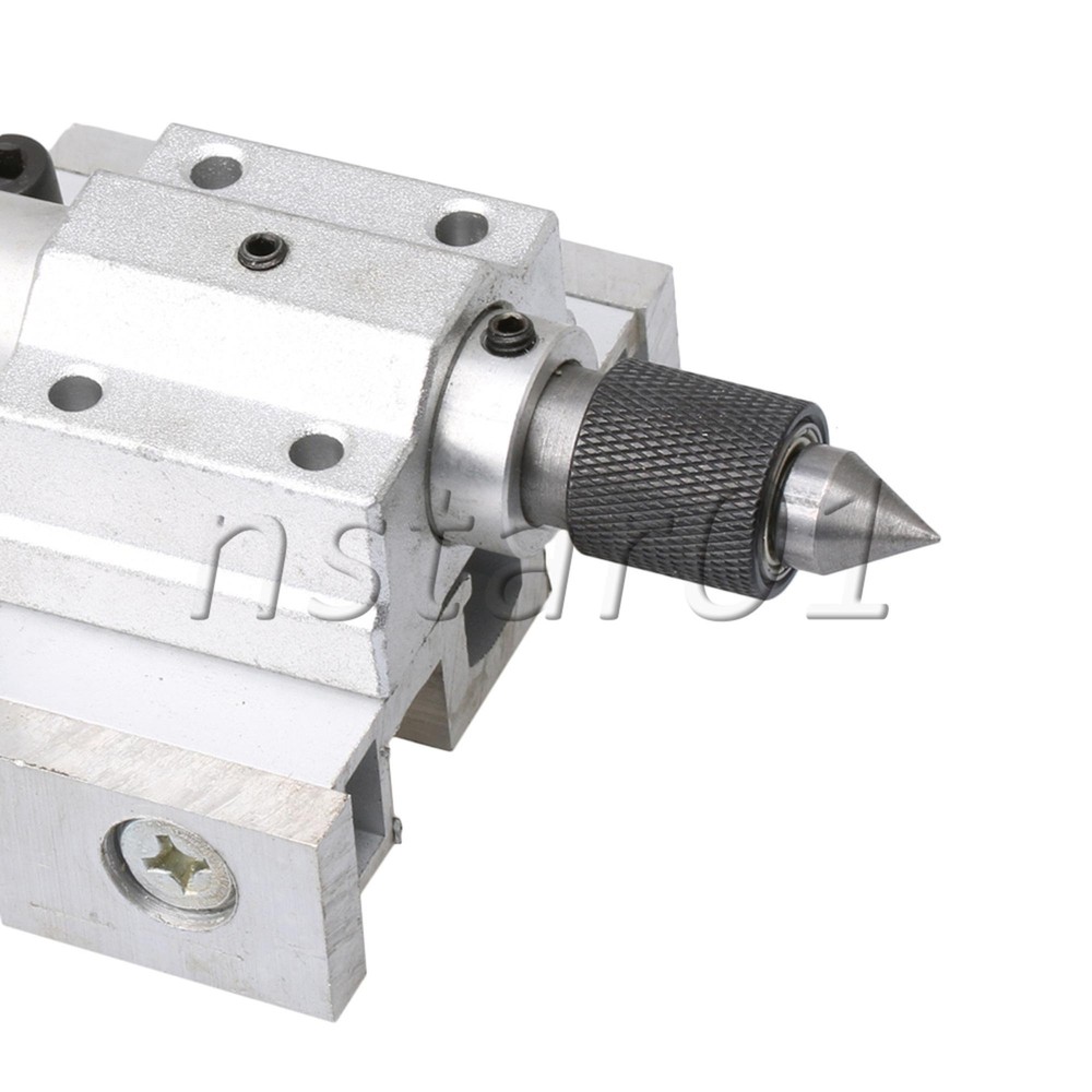 Lathe Machine Adjustable Tailstock Inrial Puncher Silver