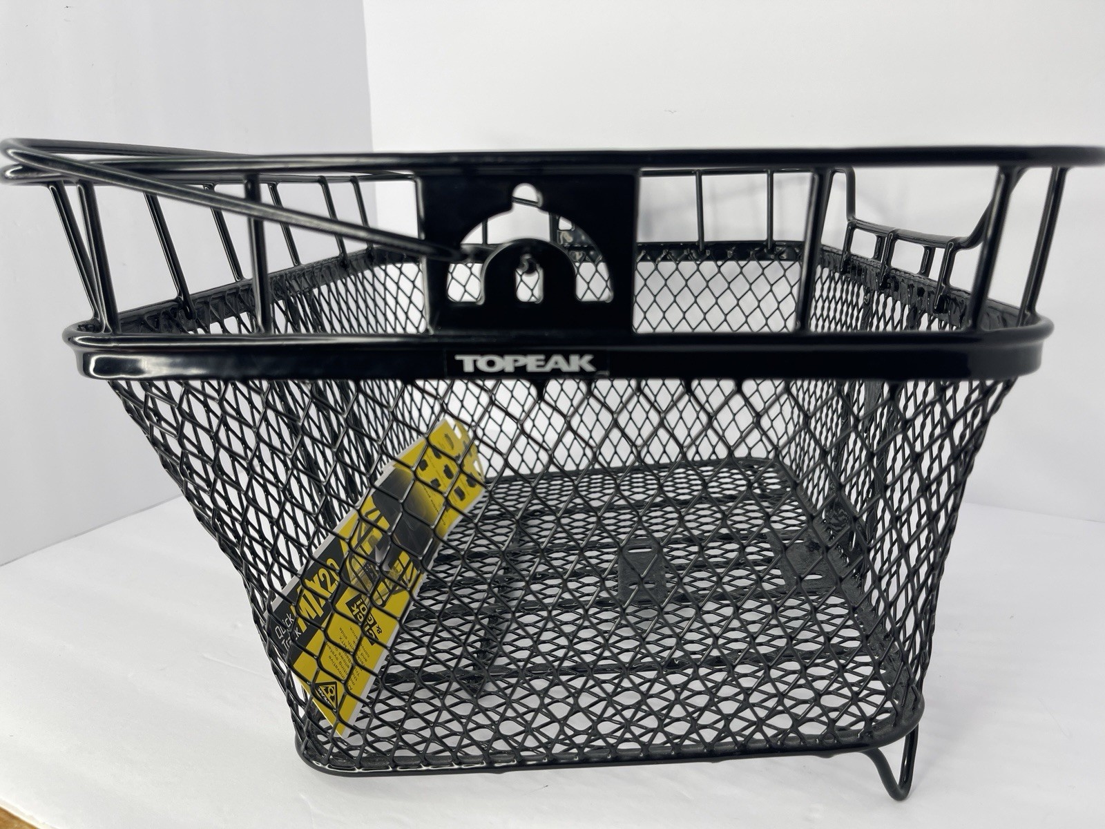 Topeak MTX Rear Bike Basket - Heavy-Duty Steel Welded Wire Rack w/ QuickTrack