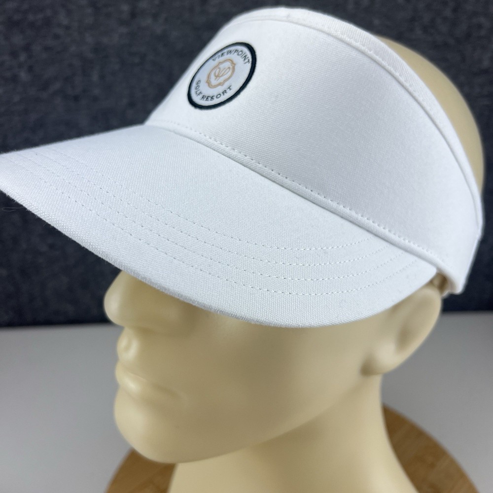 Viewpoint Golf Resort Visor Strapback OSFM White Mesa Arizona Patch Logo