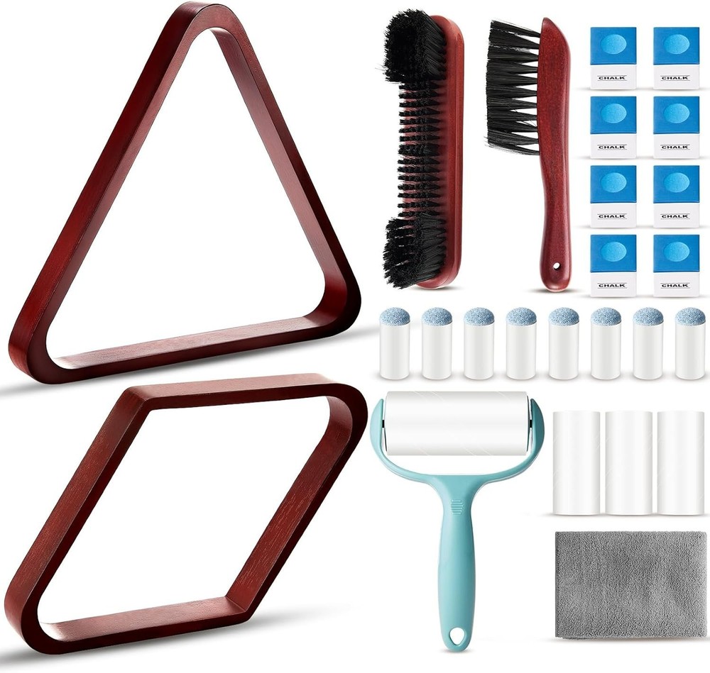 22-Piece Pool Table Cleaning & Accessory Set for Ultimate Performance