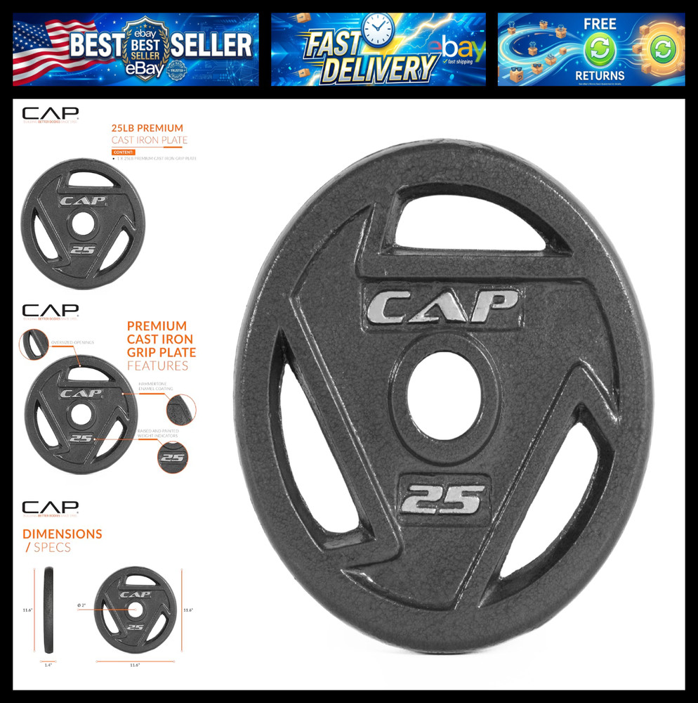 CAP Barbell 2-Inch Olympic Weight Plate | Multiple Options