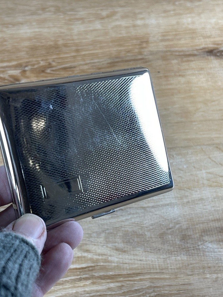 Lubinski Silver Toned Cigarette Holder Case