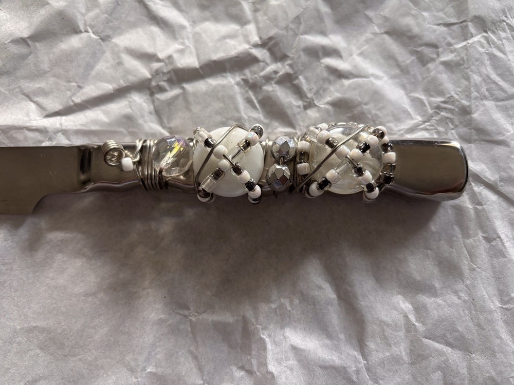 Beaded And Wired 14” Cake Knife NEW