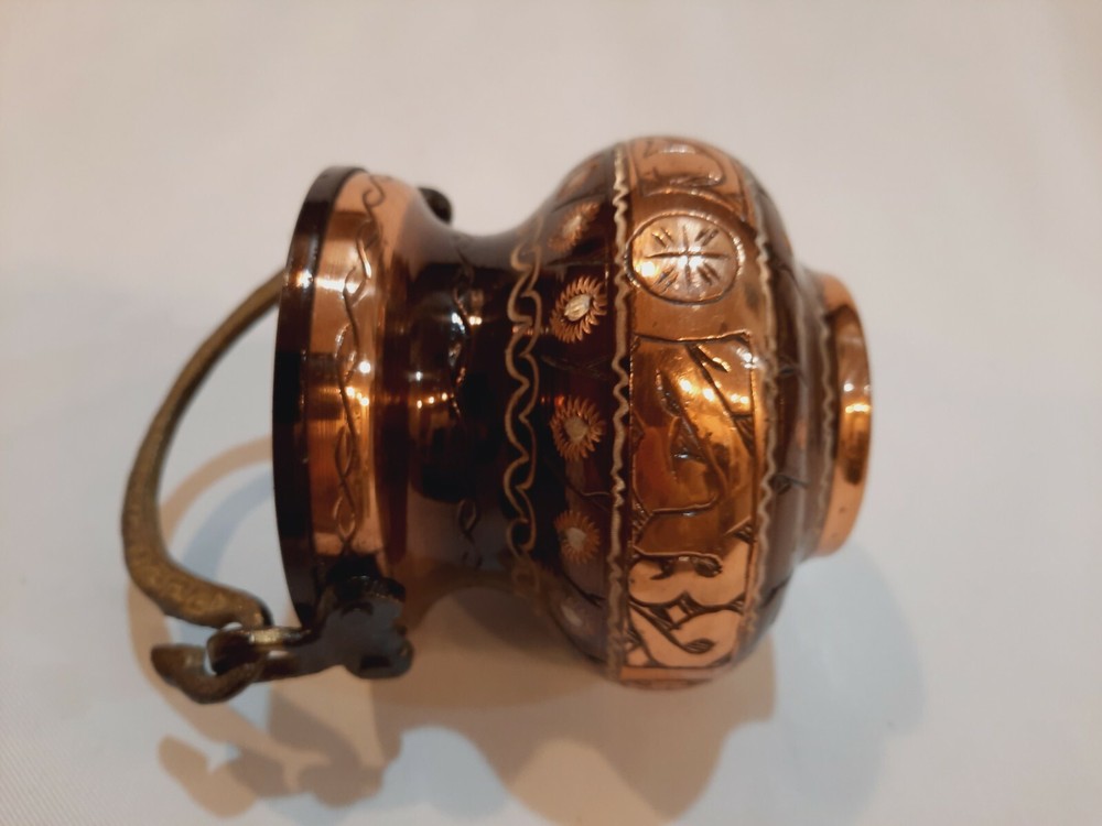 Metal Work Kettle With Handle Middle Eastern Style