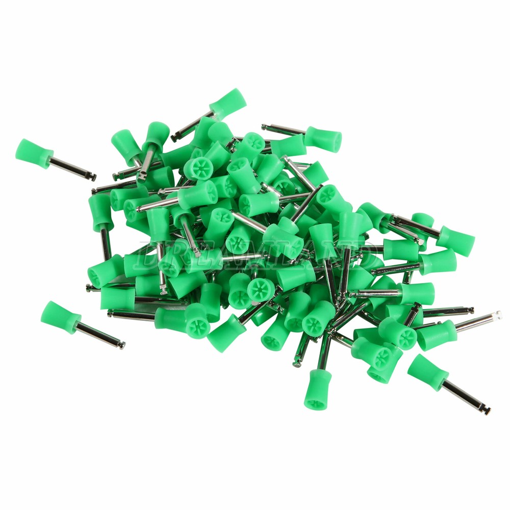 100 Dental Rubber Prophy Teeth Polish Polishing Cups Latch Type Brushes 4TYPE OE