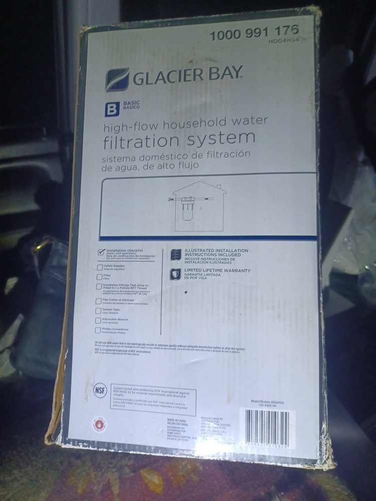 Glacier Bay High-Flow Household Water Filtration System Basic B NOS 1000991176