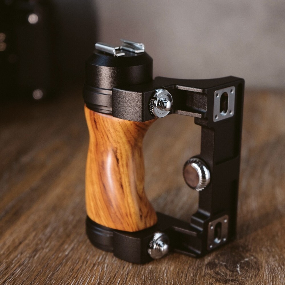 Wood Camera Hand Grip For Pentax 67 6X7 6*7 Left hand Handle Holder