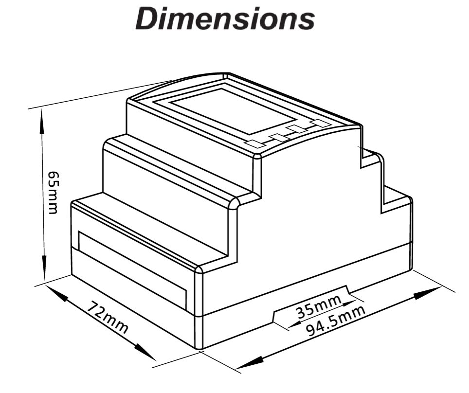 Smart energy meter KWH Volts Amps / Electric Submeter 3+CTs