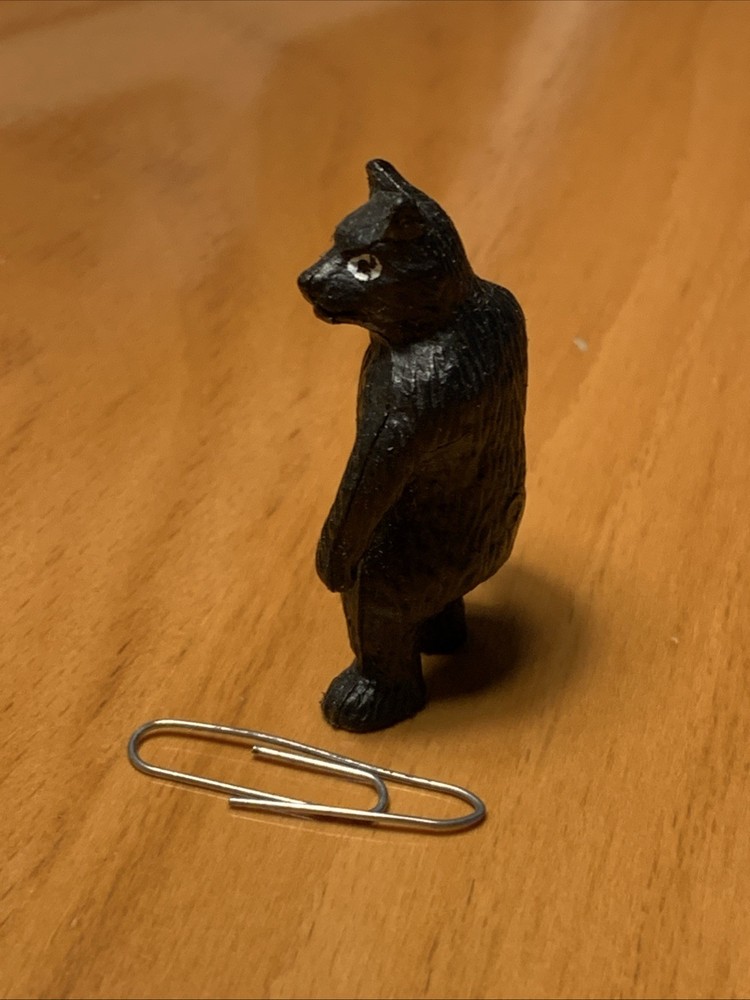Vintage Toy Black Bear Animal