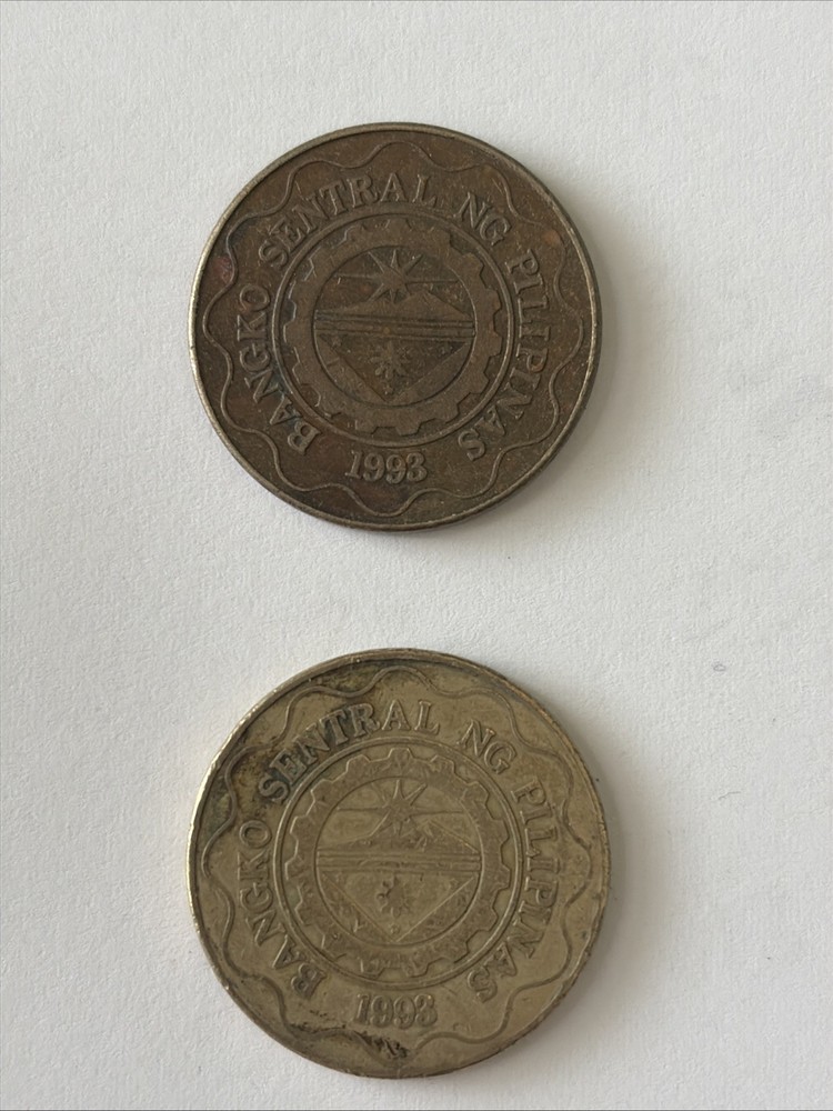 1993 Philippines Coins-5 Piso-Circulated