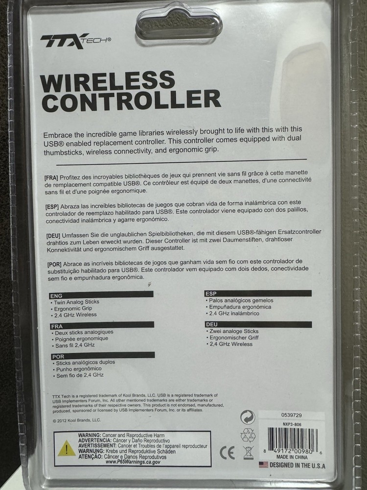 TTX Tech PS3 Wireless Controller Blue