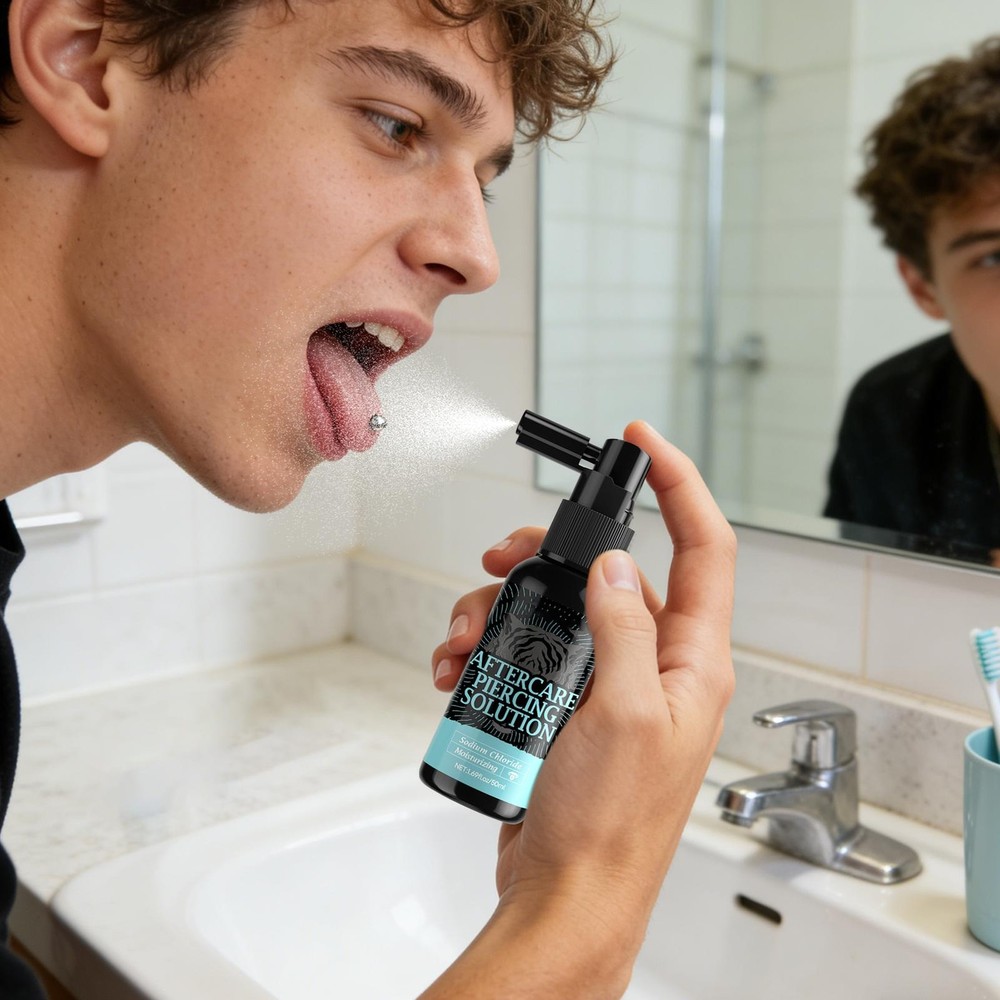 50ml Piercing Cleaning Solution - Saline Solution Piercing Aftercare For Ear Pie