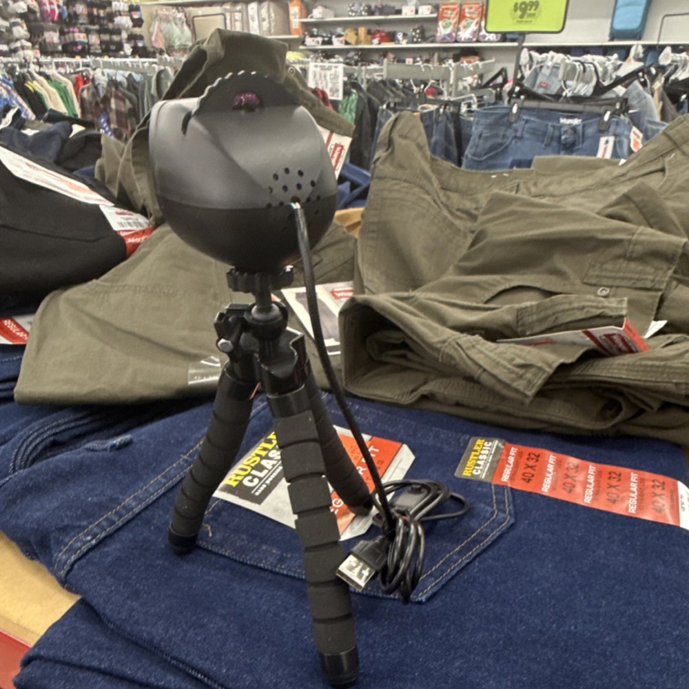 Portable LED Studio Lighting Kit, Tripod Stand, USB-Powered, Black, White