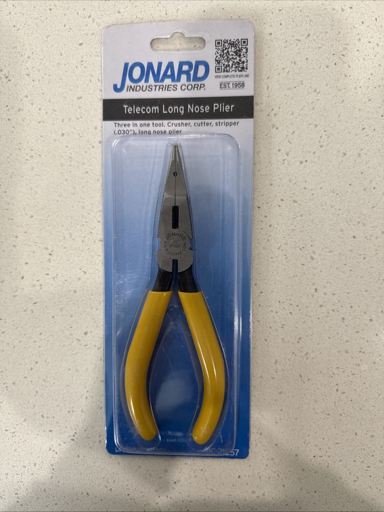 Telecom Long Nose Pliers Jonard Tools JIC-21257