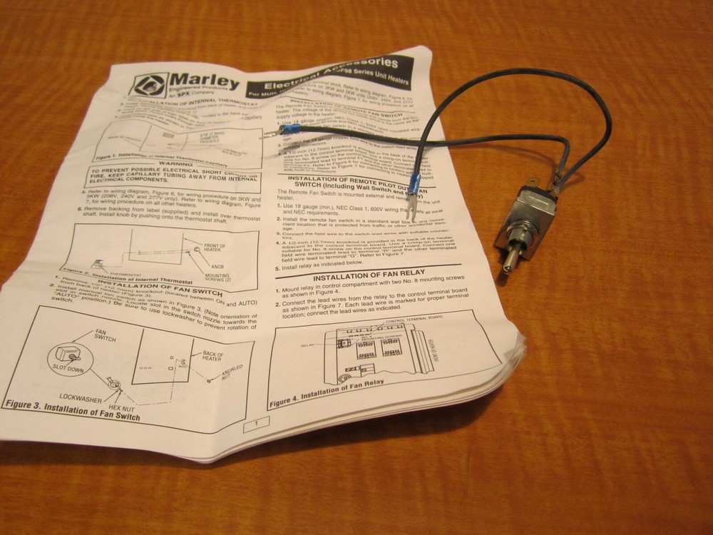 QMARK DIFS Unit Mounted Summer Fan Switch 1 Phase 24-277V SPST NEW