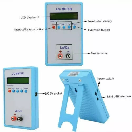LC‑200A Inductance Capacitance Meter Handheld L/C Meter Electric Multimeter