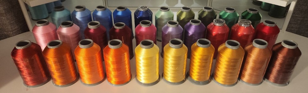 38 Spools Airplane Rayon Sewing&Embroidery Machine Thread 5000M Each