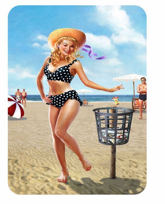 Pinup Girl Sticker Decal