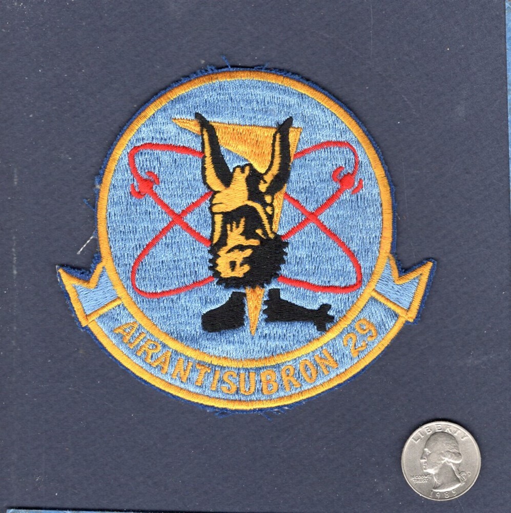 Original VS-29 DRAGONFIRES Theater Made US NAVY S-3 VIKING 4" Squadron Patch