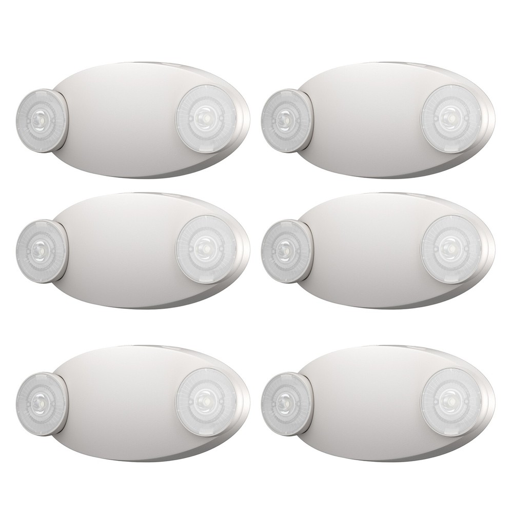 Spectsun 6 Packs  Led Emergency Light Exit Lights Commercial Emergency Lights