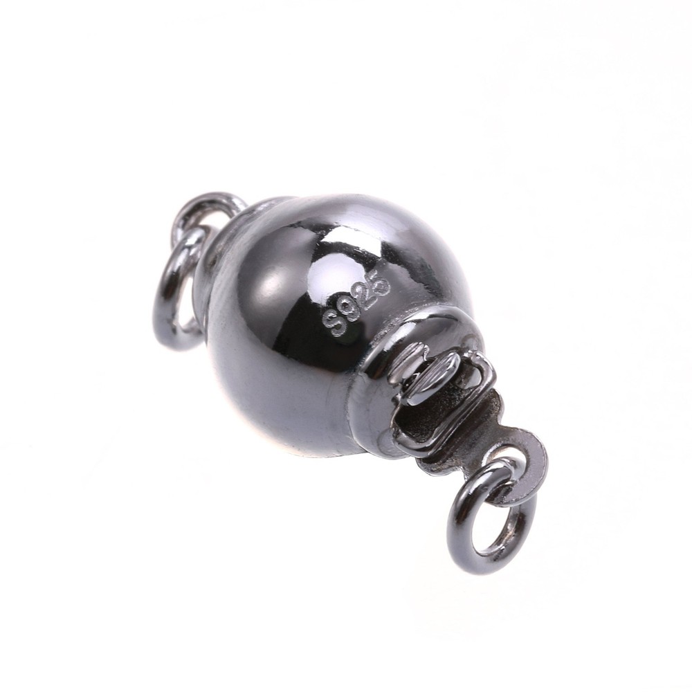 925 Sterling Silver Ball Shape Clasp Size 8mm Sold Per Piece