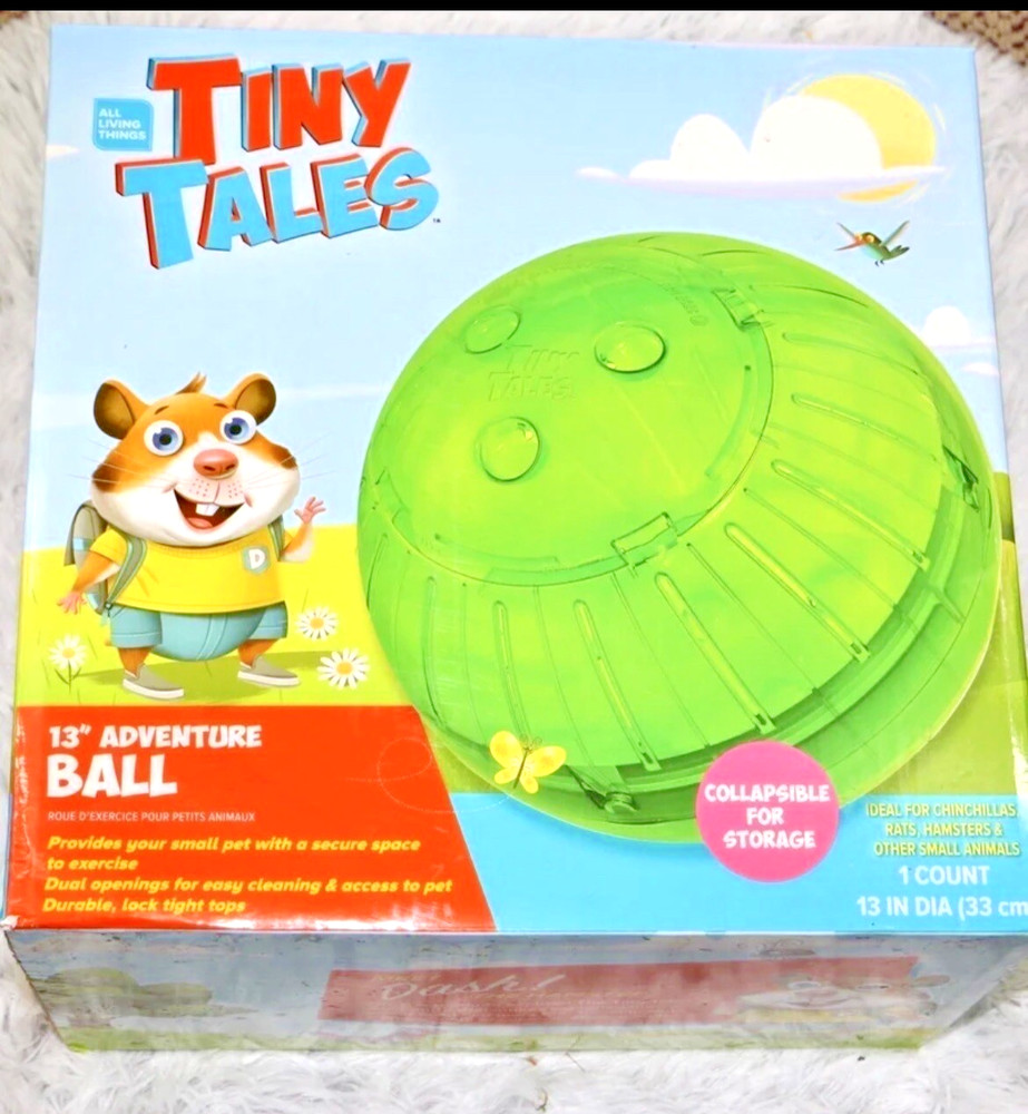2 Pack 13" Hamster Exercise Ball Small Pet Run Ball Gerbil Rat Tiny Tales New