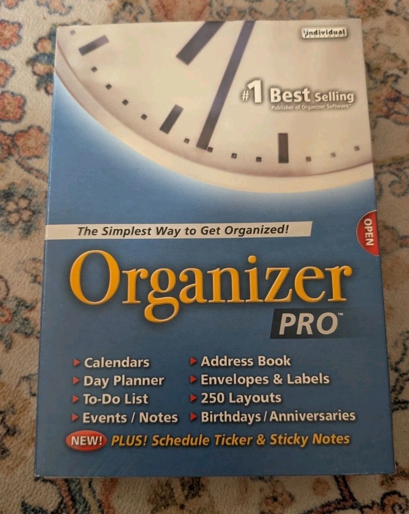 Organizer Pro Brand New Sealed Vintage Pc Plus Schedule And Sticky Notes