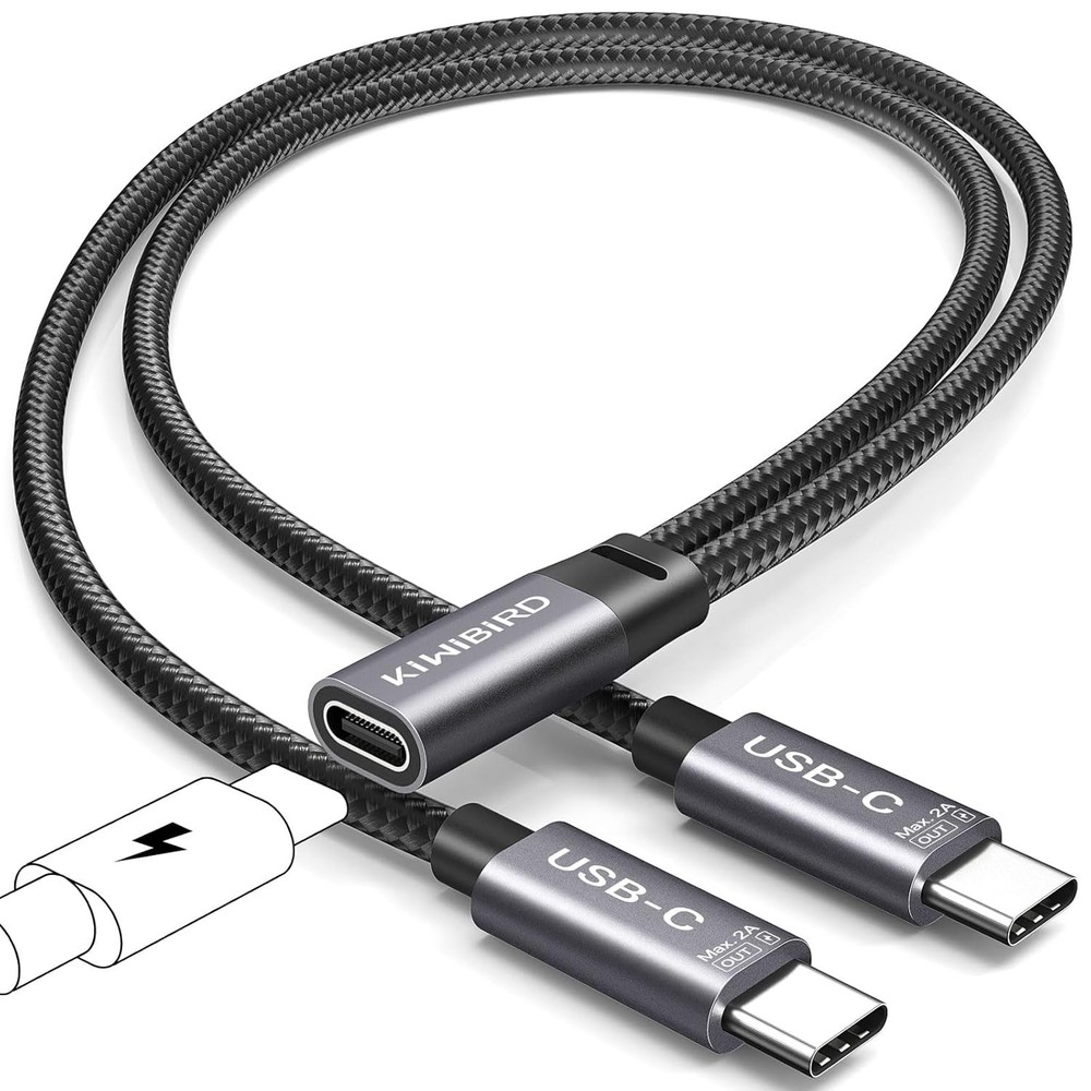 KiwiBird USB C Power Splitter C Y Charging Cable 1 Female 2...