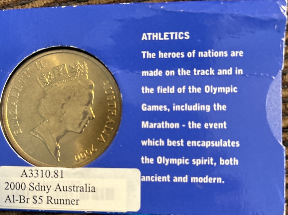 Sydney 2000 Olympic Running Coin. Minted Perth Mint And Royal Mint Jointly