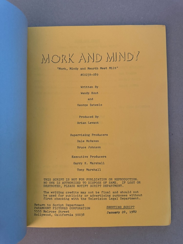 Mork and Mindy w/ WILLIAM SHATNER - AI Takeover Episode - Classic Sitcom Script