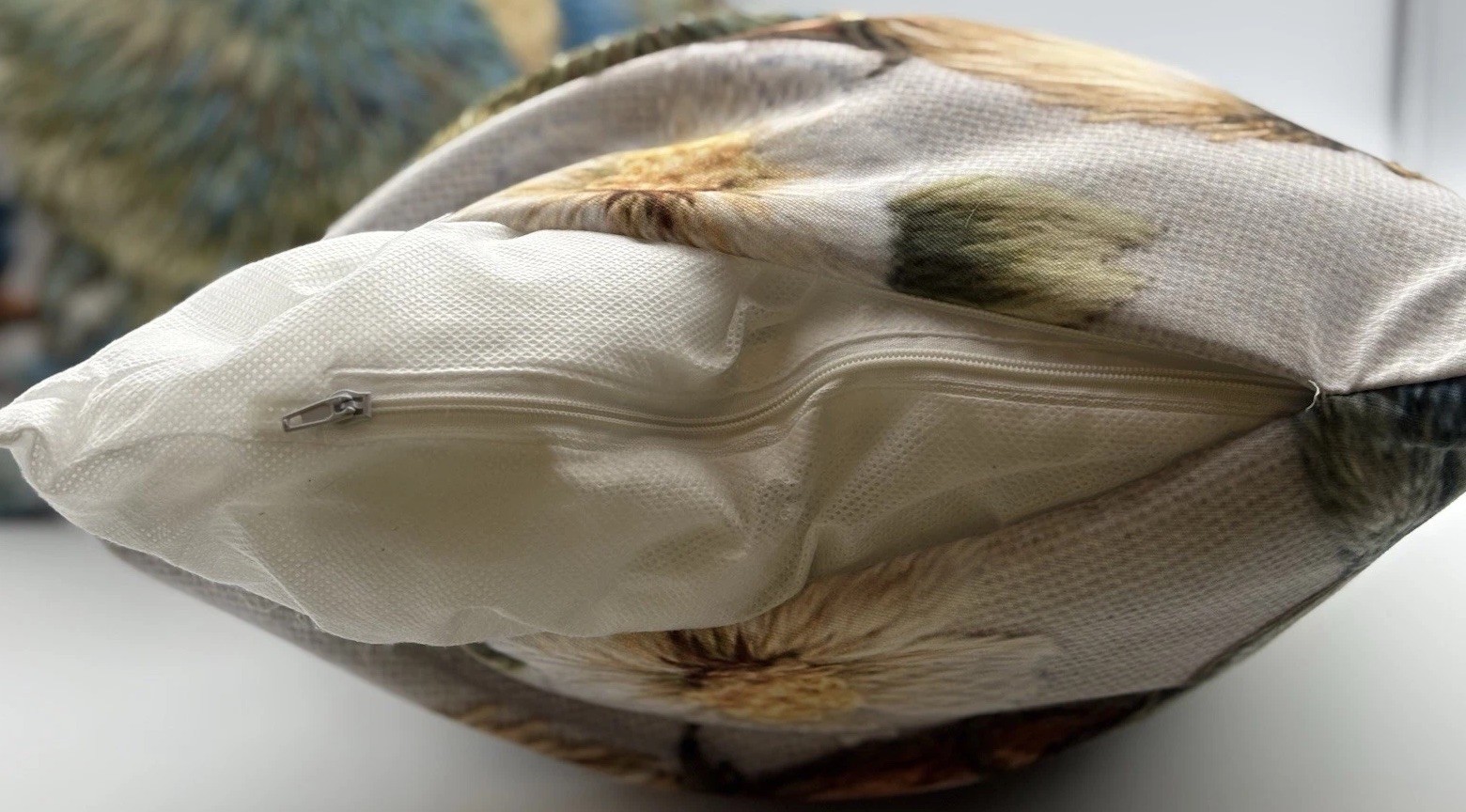 TentCraft Bird Throw Pillow Pair 14” Square Zippered Washable Covers Inserts