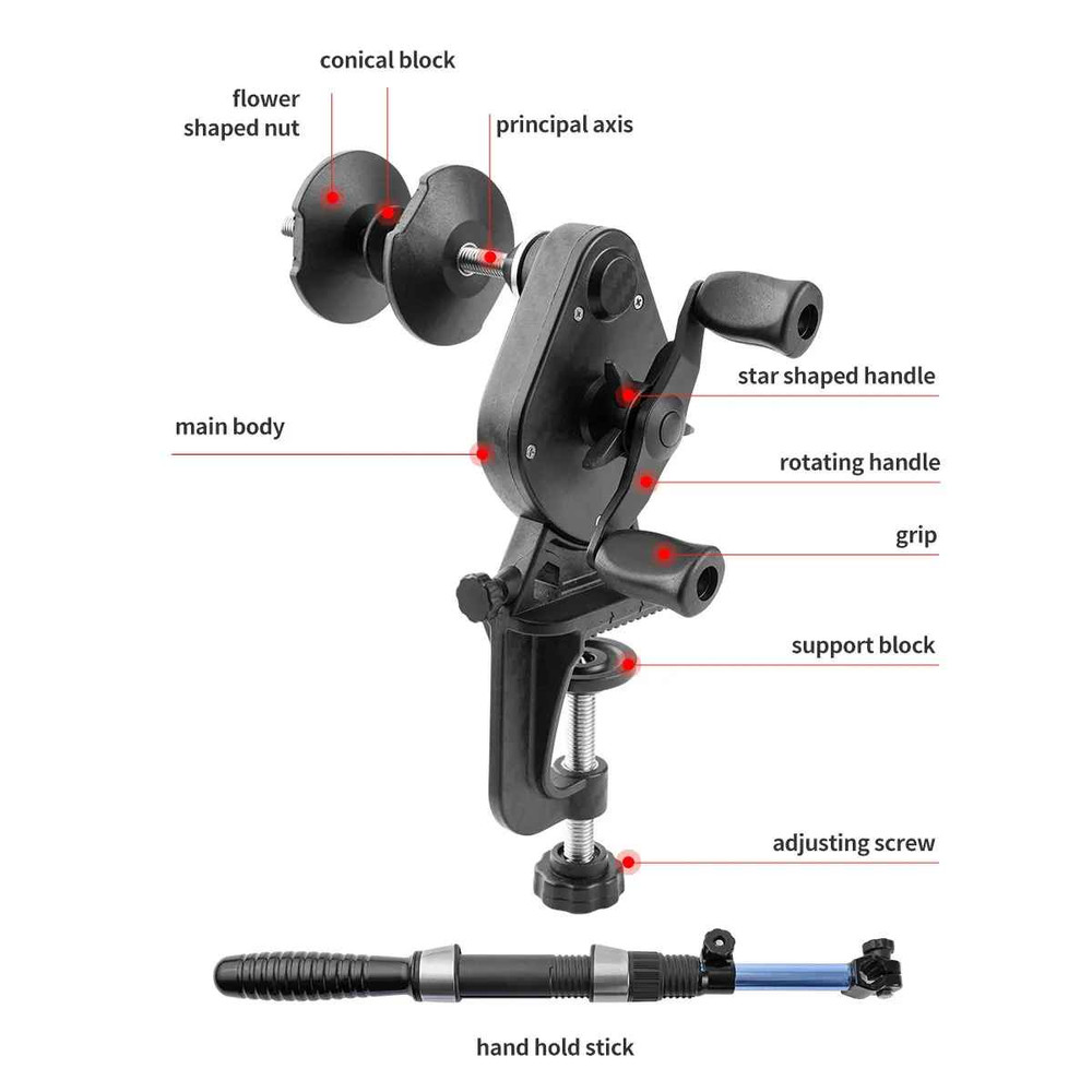 Fishing Line Spooler Winder with Unwinding Spooling Tool
