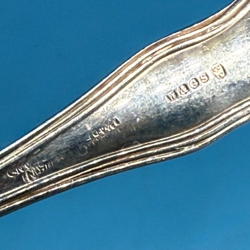 Watson & Gillot Silverplate Large Serving Fork 9" Meat Fork Fish Fork