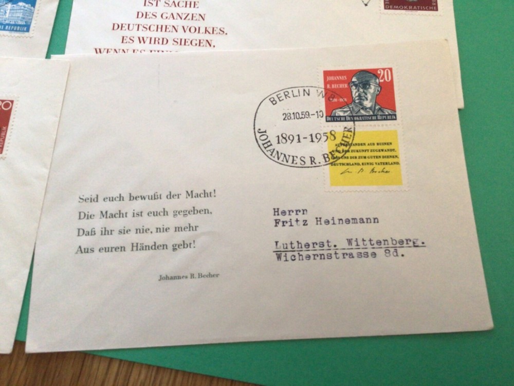 German Democratic Republic 6 postal covers A17820
